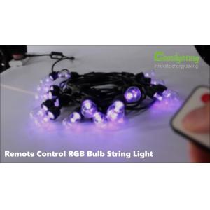 Remote control jump fade color S14 led string light bulb outdoor rgb light string