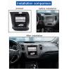 Gps Radio Car Radio Head Unit For Kia Cerato K3 Forte 2013 - 2017 10.4 Inch