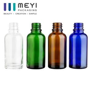 Round Dropper Glass Bottles For Essential Oils Screen Printing