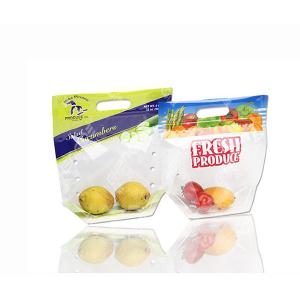 Transparent Plastic LDPE Reusable Grocery Bag Fruit Clear Plastic Bags With Handles