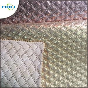 Eco Friendly  Diamond Stitch Leather UV Resistant Antibacterial Water Proof