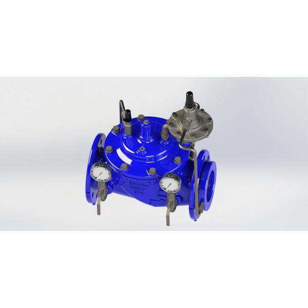 Manual Flow Control Valve with EPDM Seal and Ductile Iron Control Pipe for 0-80°F Temperature Range and EN1074-5 Standard