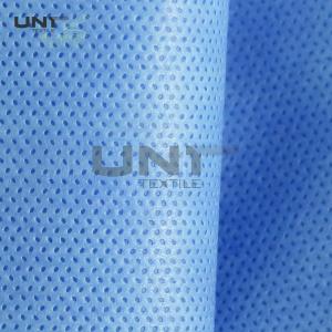 Chinese Factory Sale 100% Polypropylene SMMS Melt blown Non-woven Fabric Light Blue and White Non-woven Interlining