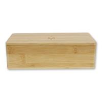 China Handmade Lacquer Magnet Lidded Wooden Box Bamboo Packaging Box on sale