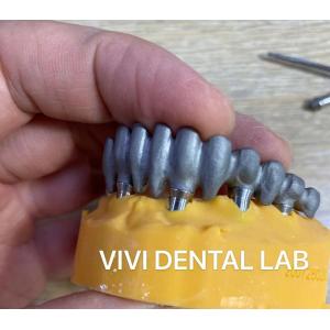 Printed PFM Bridge Dental Biocompatible Over Multi Unit Abutments