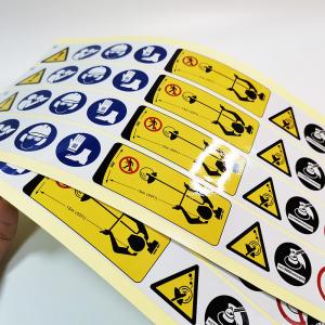 China Offset Printing Custom Reflective Stickers Rectangular BOPP Safety Warning Label supplier