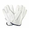 China Soft Goatskin Grain Leather Driving PPE Safety Gloves for Construction Industrial wholesale