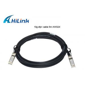 China 5 Meters Direct Attach Copper Cable , SFP+ To SFP+ Cable SFP-H10GB-CU5M supplier