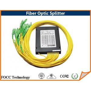 PLC Fiber Optic Splitter Dual Window Singlemode Passive Optical Splitter Loss