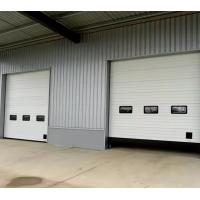 China Steel Overhead Sectional Door With Safety Edge Weather Sealed Panels Noise Reduction / Photocell on sale