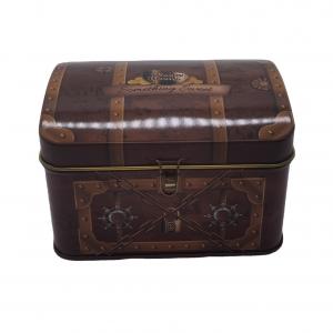 Jewelry Storage Custom Tin Can Small Treasure Chest Tin Box Candies Gifts Packaging
