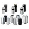 Trash Dust Bin Garbage Can with Ashtray Stainless Steel Round Lobby Hotel Use Metal Trash Bin with Ashtray