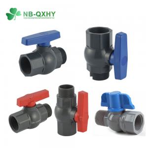 China PVC UPVC Ball Valve Male Female Threaded 1/2 to 4 Inch with Socket Connection Form supplier