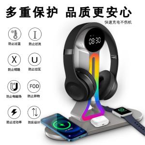 China High Quality multi function Wireless Charger ,Magnetic Wireless Charger 15W Wireless Charging for iPhone for IWatch for Earphone wholesale