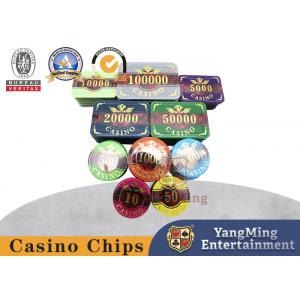 Póker de cerámica Chip Set del casino del casino de Macao de la novedad de 13,5 gramos