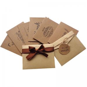 China Finer Packaging Custom Card Printing Kraft Paper Materials Gifts Cards supplier