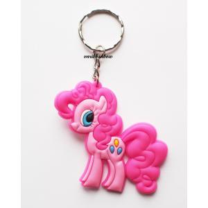 China High Quality Cartoon Design My Little Pony Pinkie Pie Rubber Keyring supplier