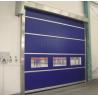 Durable High Speed Industrial External Doors With Full transparent 1.5mm PVC