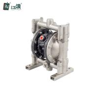 China Micro Miniature Air Operated Stainless Steel Diaphragm Pump 316 1/2 Acid Chemical Dosing on sale