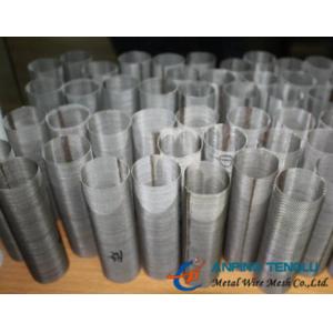 China Stainless Steel Cylindrical Woven Filter Mesh, Woven Type Filter Tube wholesale