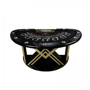 Luxury Casino Caribbean Poker Gambling Table  Half Round