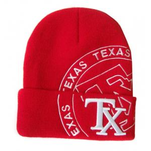 China Custom hat embroidery and professional knitted beanie embroidery with knitted in logo supplier