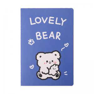 Kawaii Cartoon Little Bear Notebook A5 Size No Adhesive Perfect for Stationery Lovers