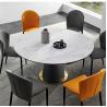 Cappellini Round Dining Room Furniture Set Metal Base Dining Table 150*75CM