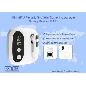 China Mini  Hifu Facial Lifting skin tightening portable beauty device HF119 supplier