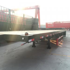 China 40 Ton Used Flatbed Semi Trailer For 40 Foot Shipping Container supplier