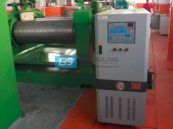 Thermal oil temperature control unit (TCU) for rubber opening mixing mill