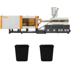 Yellow Hydraulic Servo Plastic Garbage Container 550t Injection Molding Machine Making