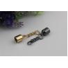 China Customized Metal 9MM Mini Zinc Alloy Gold &amp; Gunmetal Color Tassel Caps in Gold for bag wholesale