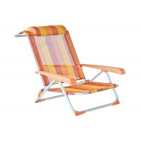 Outdoor Steel Textilene Recliner Garden Chairs Backpack Beach Sand Chair