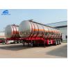China Truckman Aluminum Tank Semi Trailer , Oil Truck Tanker Three Axles 40 Cbm wholesale