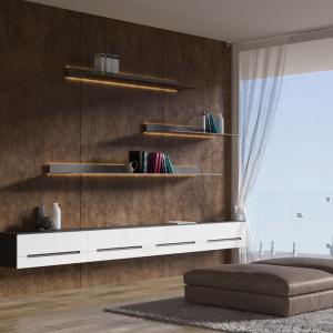 OEM Modular Aluminium Home Furniture Wall Floating Entertainment Unit