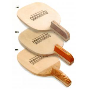 Professional Ping Pong Paddles With Firwood , Wooden Cork Handle Table Tennis Rackets