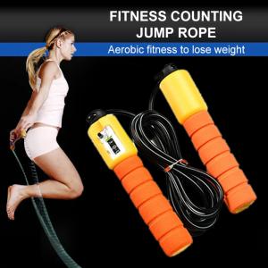 Fashion Adjustable Jump Rope , Professional Jump Rope 2.9m Length With Electronic Counter