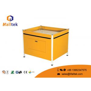 Portable Free Standing Shop Fittings Plastic Promotion Counter For Supermarket