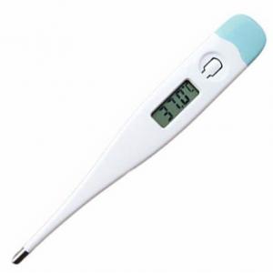 China Waterproof Rigid Tip Digital Clinical Thermometer For Hospital / School supplier