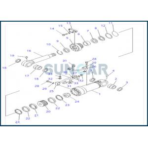 China 707-99-44300 7079944300 Blade Cylinder Service Kit For KOMATSU wholesale