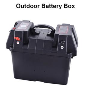China China Factory Trailer Waterproof Outdoor Solar Small Battery Box 12V With USB Charger supplier