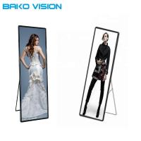 China High Definition Video Screen Poster LED Display P2.5 SMD2121 P2.5mm With Wheel on sale