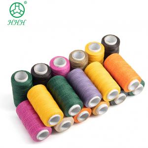 China Dyed Color Polyester Nylon Waxed Thread for Small Cone Leather Sewing 7 Days Lead Time supplier