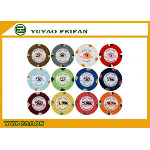 China High Quality 1000 Clay Poker Chips For Supermarket / Chain Shops supplier