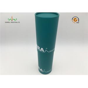 China Custom Made Cardboard Paper Craft Tube Packaging With Silver Hot Stamp supplier