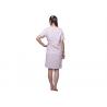 China Natural 100 Cotton Short Sleeve Nightgown , V Neck Night Dress For Women wholesale