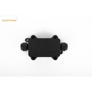 Black IP68 Quick Connector 24A 450VAC Waterproof Junction Box 2 Pin