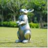 China Bronze Rabbit Decorative Metal Sculpture Bronze Rabbit Garden Statue wholesale