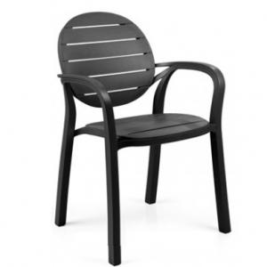 China new style modern outdoor plastic dining arm chair furniture supplier